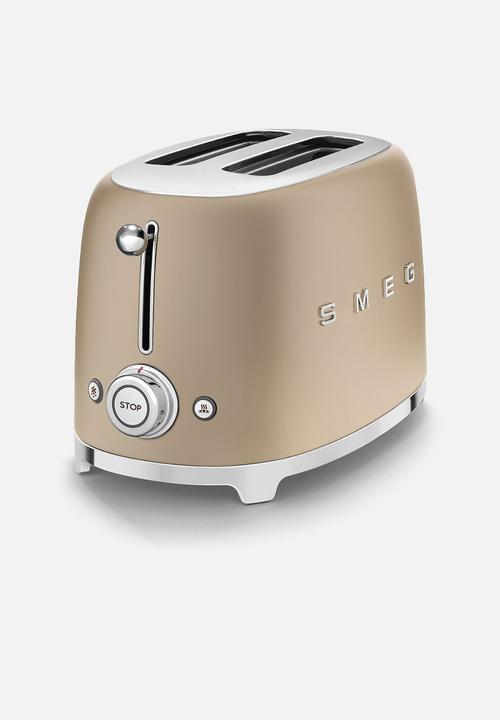 smeg - Retro 2 slice toaster - matte champagne