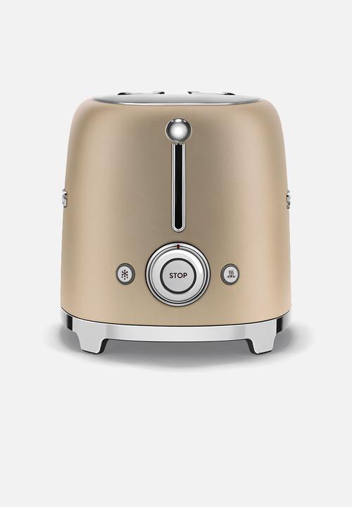smeg - Retro 2 slice toaster - matte champagne