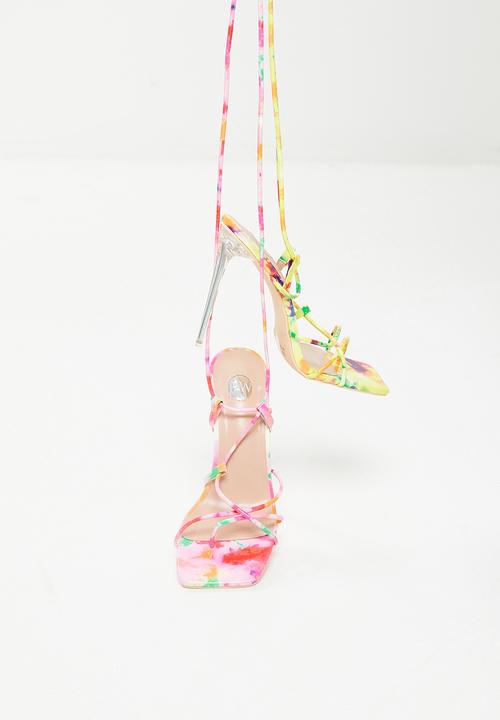 Footwork - Sapphire ankle tie stiletto heel - fuschia