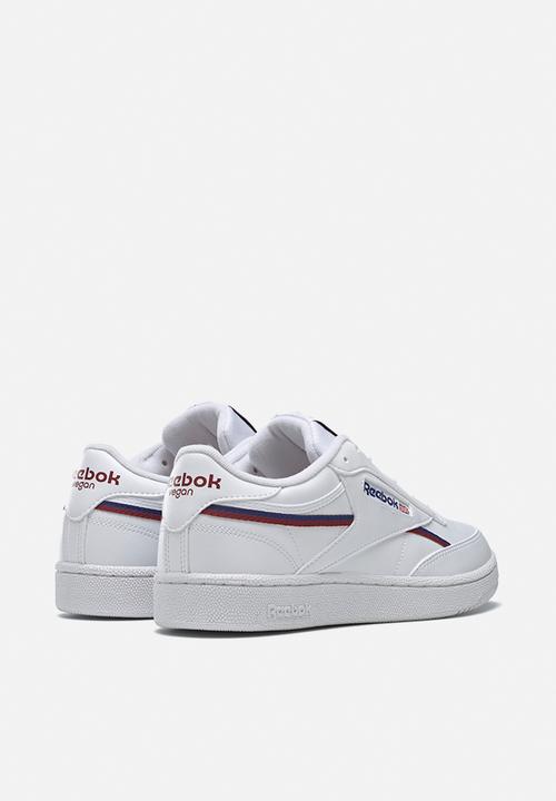 Reebok - Club c 85 vegan - ftwr white/classic cobalt/classic burgundy