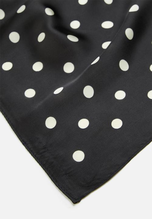 Superbalist - Polka dot neckerchief - black & white