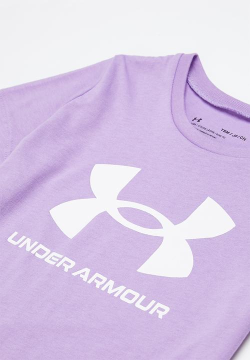 Under Armour - Live sport style graphic short sleeve - lilac & white