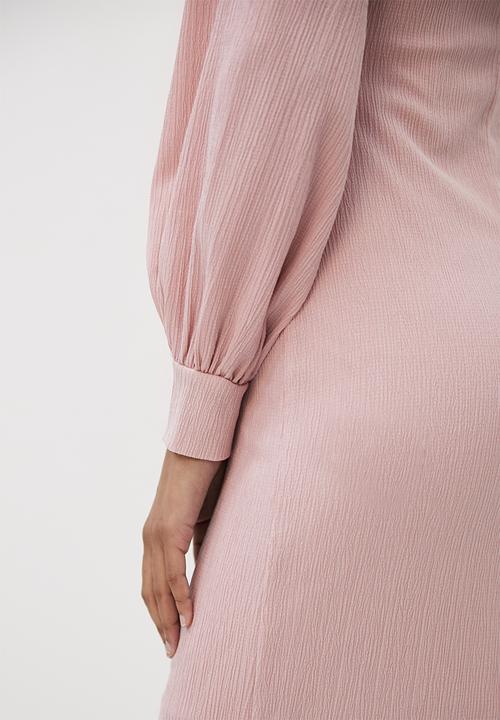 MILLA - Square neck midi bodycon dress - lilac