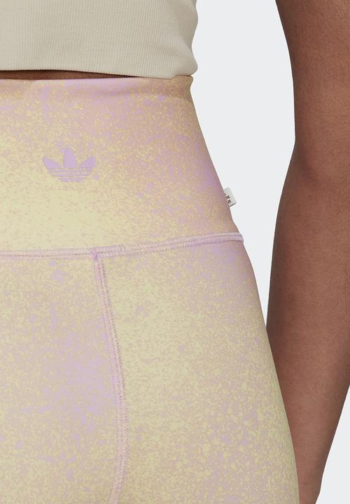 adidas Originals - Short legging - bliss lilac/almost yellow