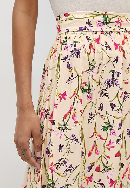 MILLA - Tiered maxi skirt - wildflower