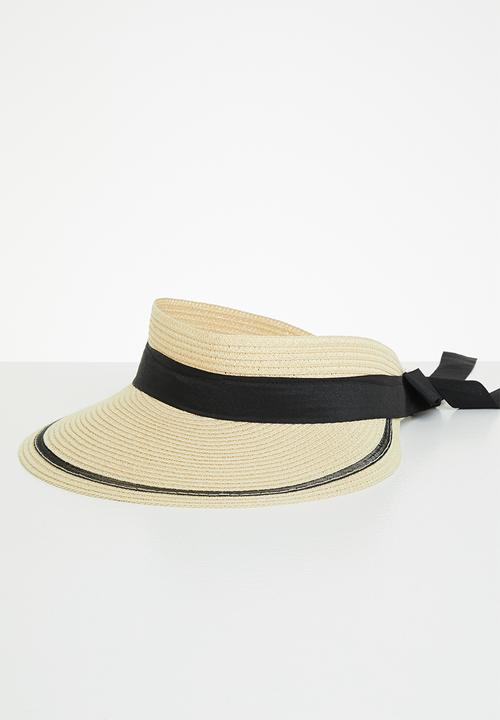 Superbalist - Straw visor - cream & black