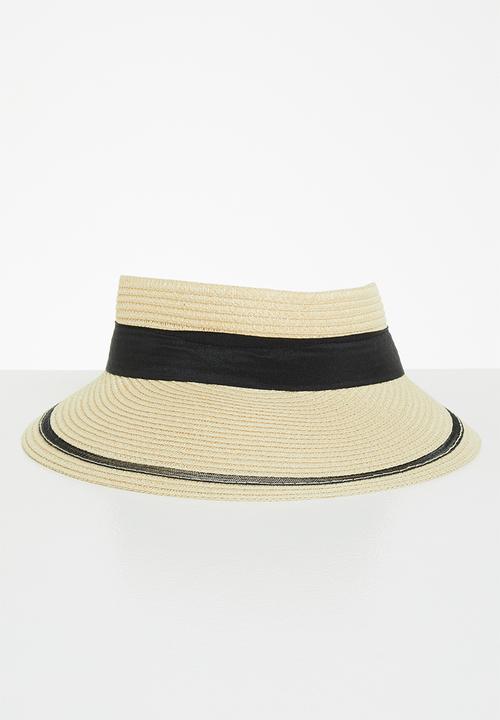 Superbalist - Straw visor - cream & black