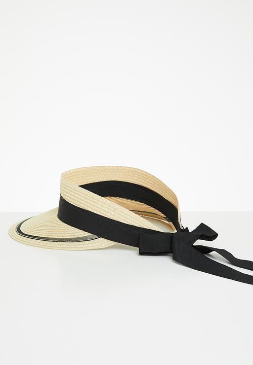 Superbalist - Straw visor - cream & black