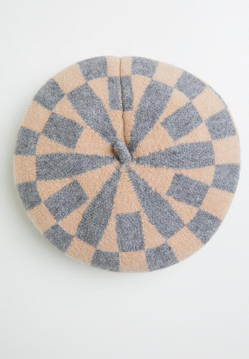 edit - Nadia beret - grey & beige