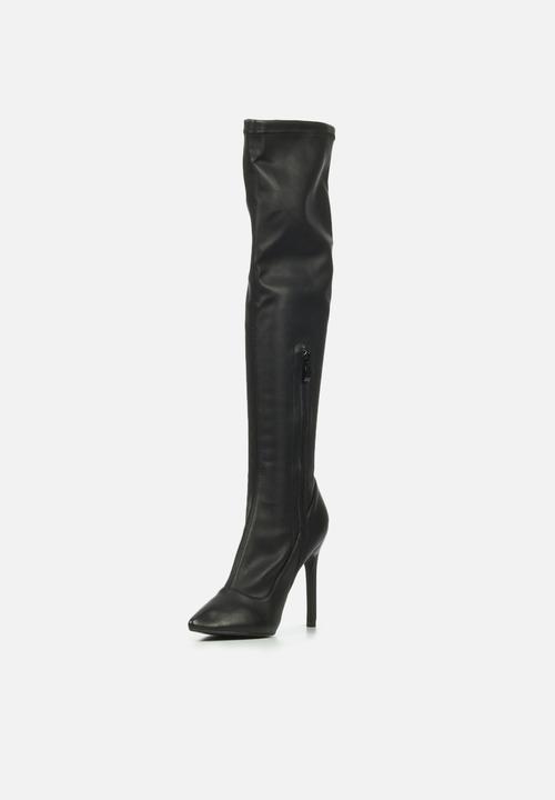 Miss Black - Boss 7 knee length boot - black