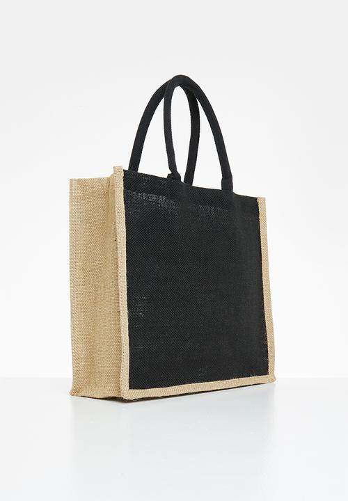 Superbalist - Woven shopper bag - black