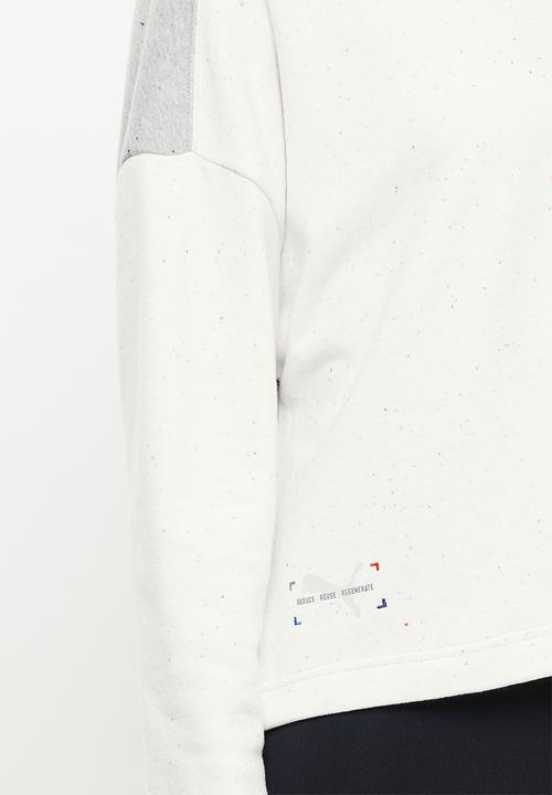 PUMA - Bmw mms wmn re:collection relaxed crew tr - white & grey