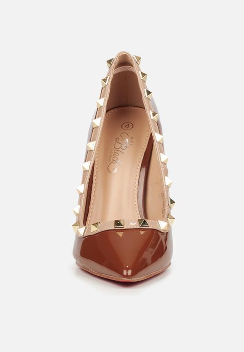 Miss Black - Lou 7 court heel - brown
