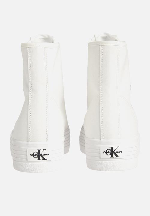 Calvin Klein - Vulcanized flatform mid cut - bright white
