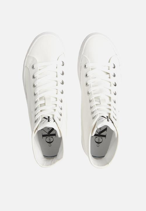 Calvin Klein - Vulcanized flatform mid cut - bright white