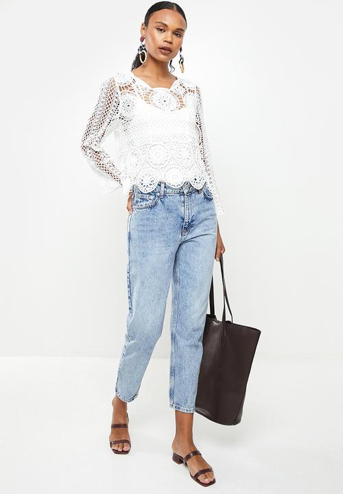 Stella Morgan - Crochet top - white