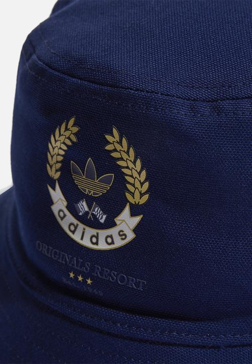 adidas Originals - Bucket hat-off white/night sky