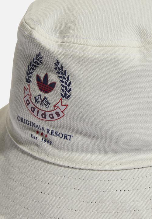 adidas Originals - Bucket hat-off white/night sky