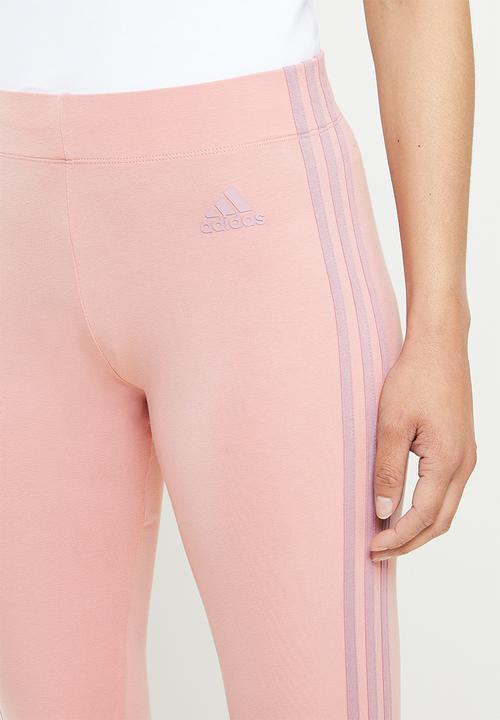 adidas Performance - W 3 stripes leggings - wonder mauve/magic mauve