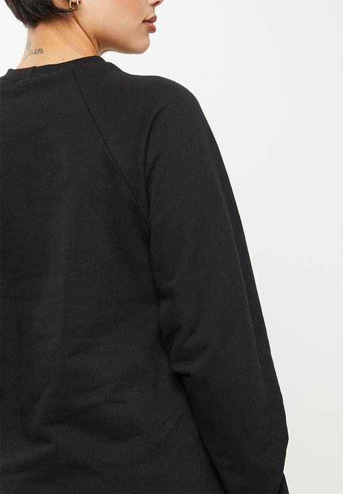 Superbalist - Maternity nursing funnel neck crew - black