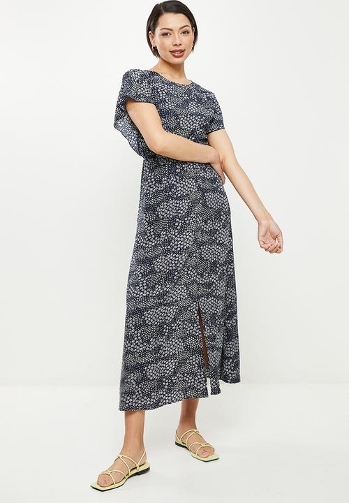 Stella Morgan - Printed midi - navy