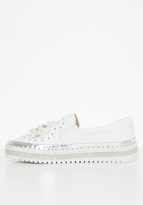 Footwork - Pearl slip-on - white