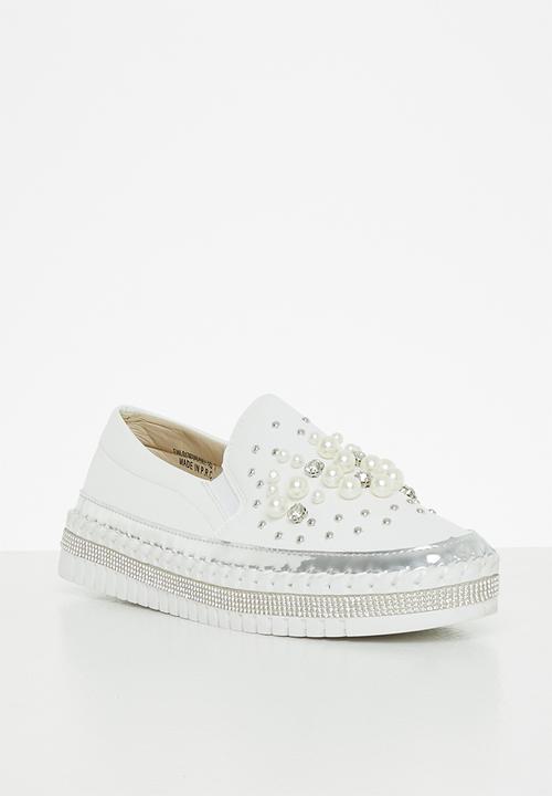Footwork - Pearl slip-on - white