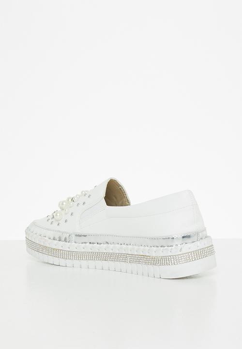 Footwork - Pearl slip-on - white