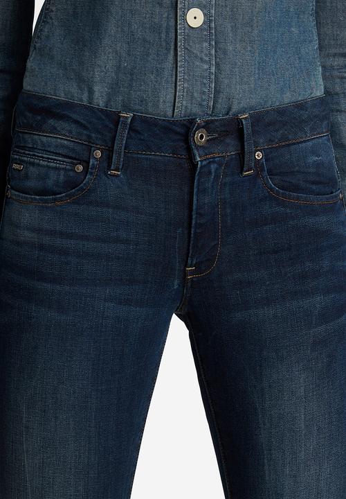 G-STAR - Midge zip skinny - dark aged