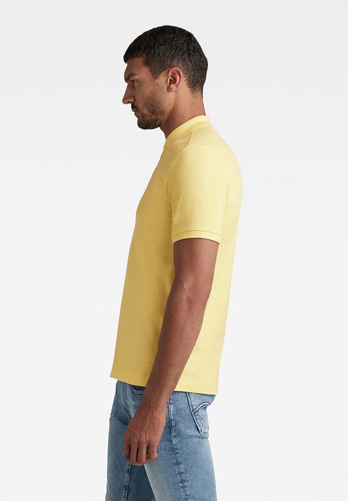 G-STAR - Dunda slim polo short sleeve - lemonade