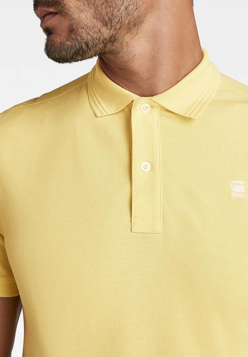 G-STAR - Dunda slim polo short sleeve - lemonade