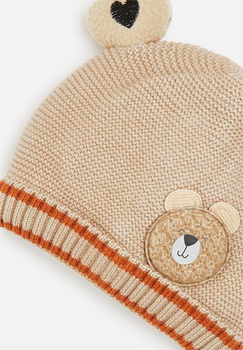 Pop Candy - Baby beanie with ears - beige