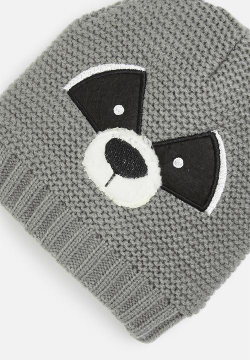 MINOTI - Knitted animal hat - grey