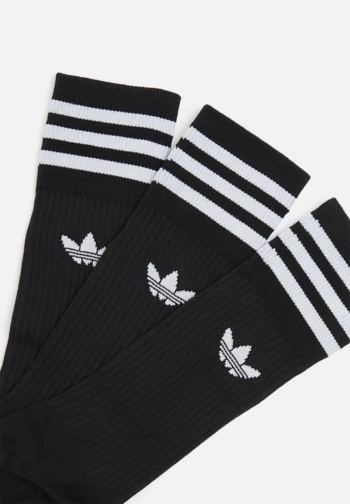 adidas Originals - Solid crew sock - black & white