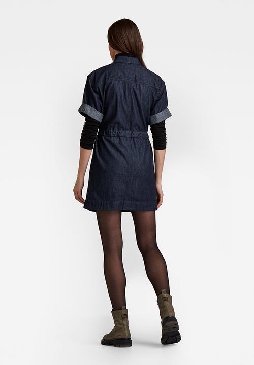 G-STAR - Army short sleeve dress - rinsed