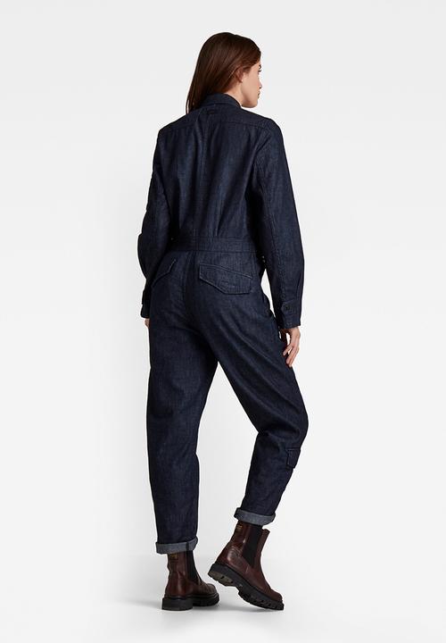 G-STAR - Multi zip winter jumpsuit - rinsed