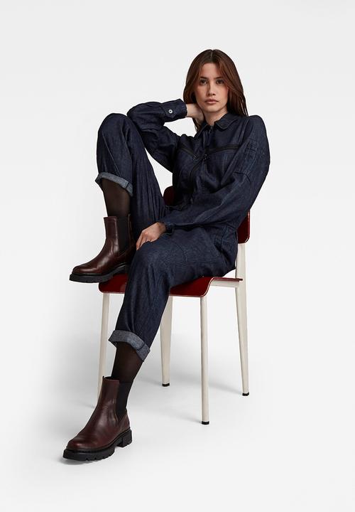 G-STAR - Multi zip winter jumpsuit - rinsed