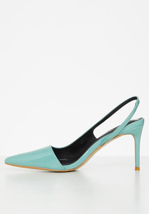 Plum - Lesedi barely there slingback heel - blue