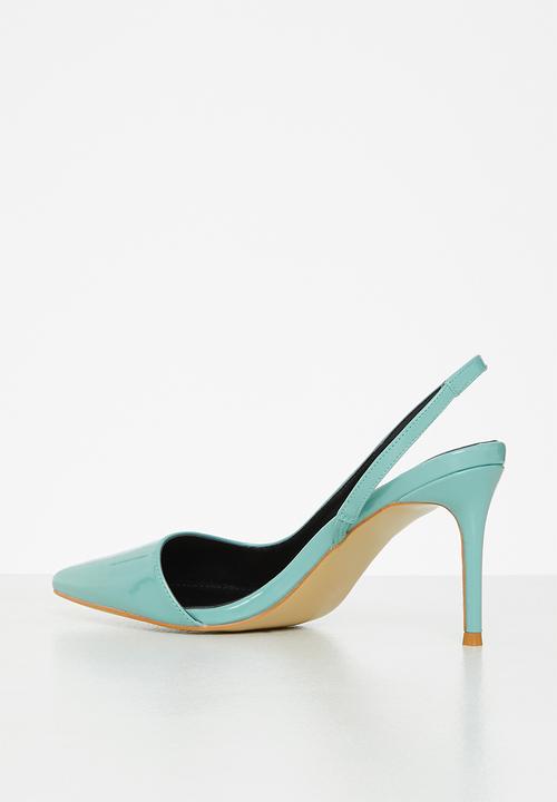 Plum - Lesedi barely there slingback heel - blue
