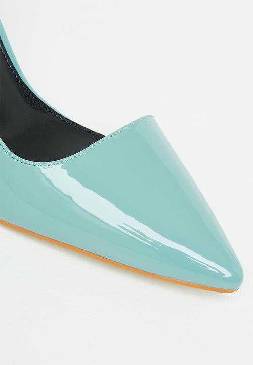 Plum - Lesedi barely there slingback heel - blue