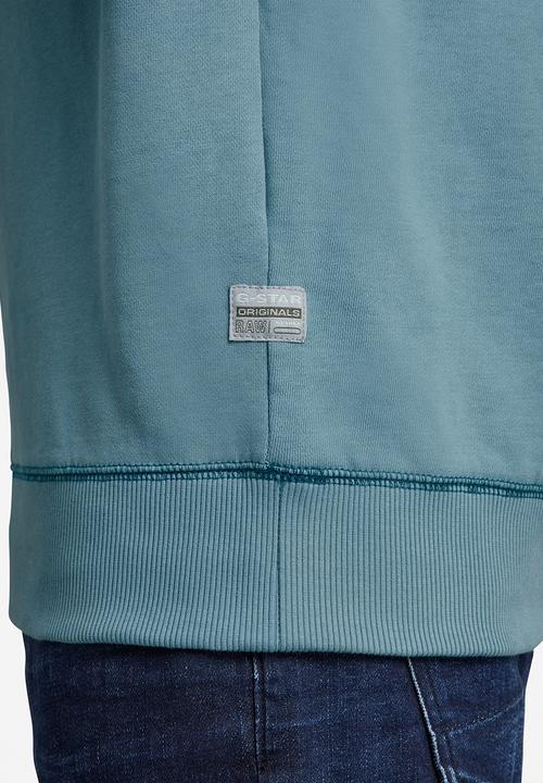 G-STAR - Originals logo gr r sw long sleeve - light bright nickel