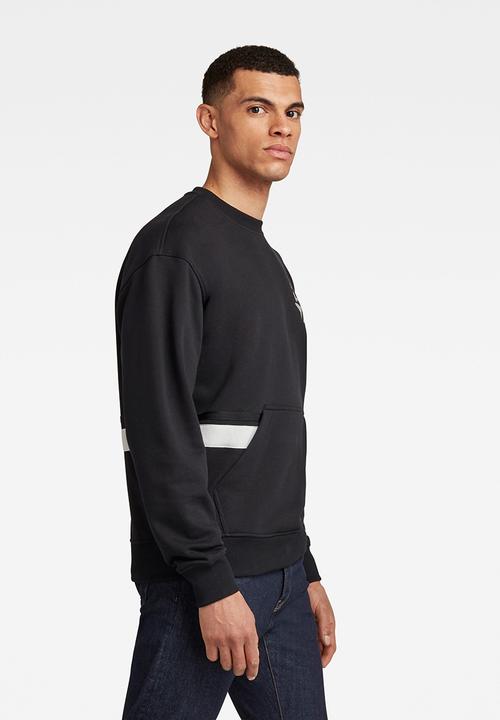 G-STAR - Hammer raw long sleeve sweat - dark black