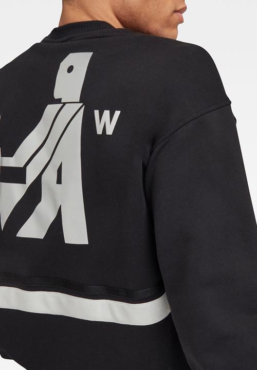 G-STAR - Hammer raw long sleeve sweat - dark black