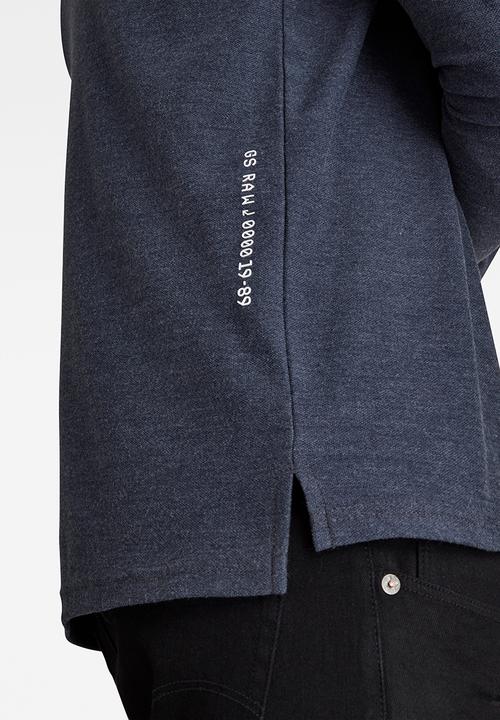 G-STAR - Lightweight textured stitch sweater - sartho blue heather