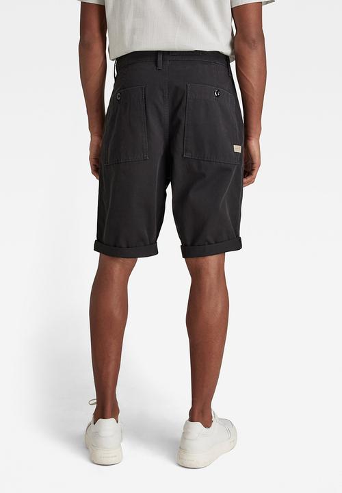 G-STAR - Worker chino short - dark black