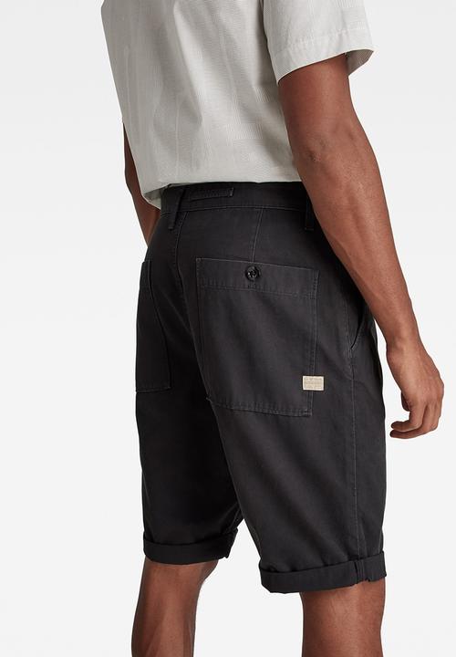 G-STAR - Worker chino short - dark black