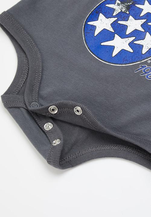 Cotton On - The short sleeve bubbysuit lcn - charcoal