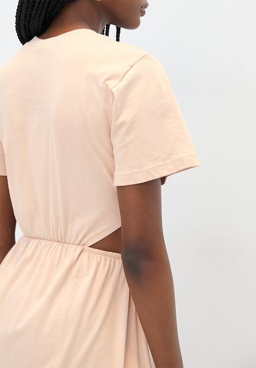 Superbalist - Cut out midi dress - stone