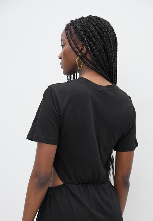Superbalist - Cut out midi dress - black
