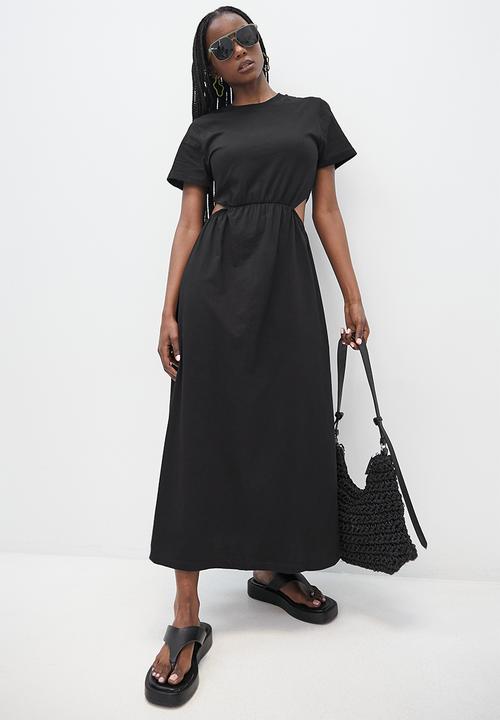Superbalist - Cut out midi dress - black